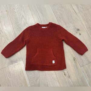 Cozy Burnt Orange Cozy Baby Sweater